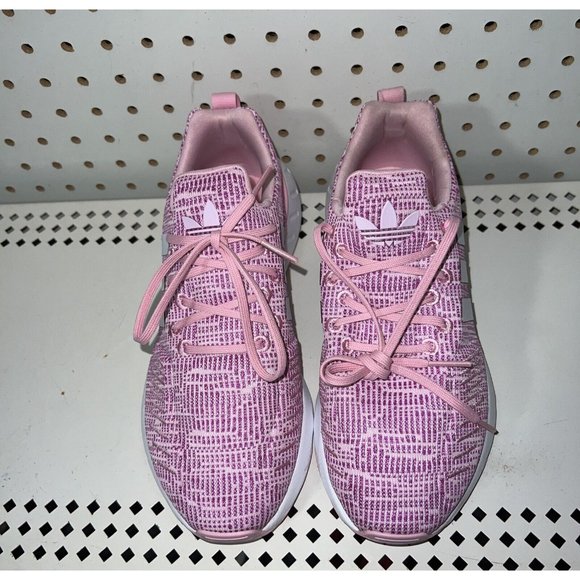 Adidas Swift Run 22 J Athletic Running Shoes Girls Size 5 Womens 6 Pink White - Picture 4 of 9